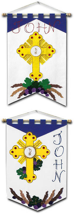 ~ DELUXE ~ - First Communion Banner Kit - 12 in. x 18 in. - <i>Adoration</i>