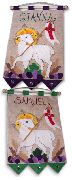 First Communion Banner Kit - Class Pack - 9 in. x 12 in. - <i>Lamb of God</i>